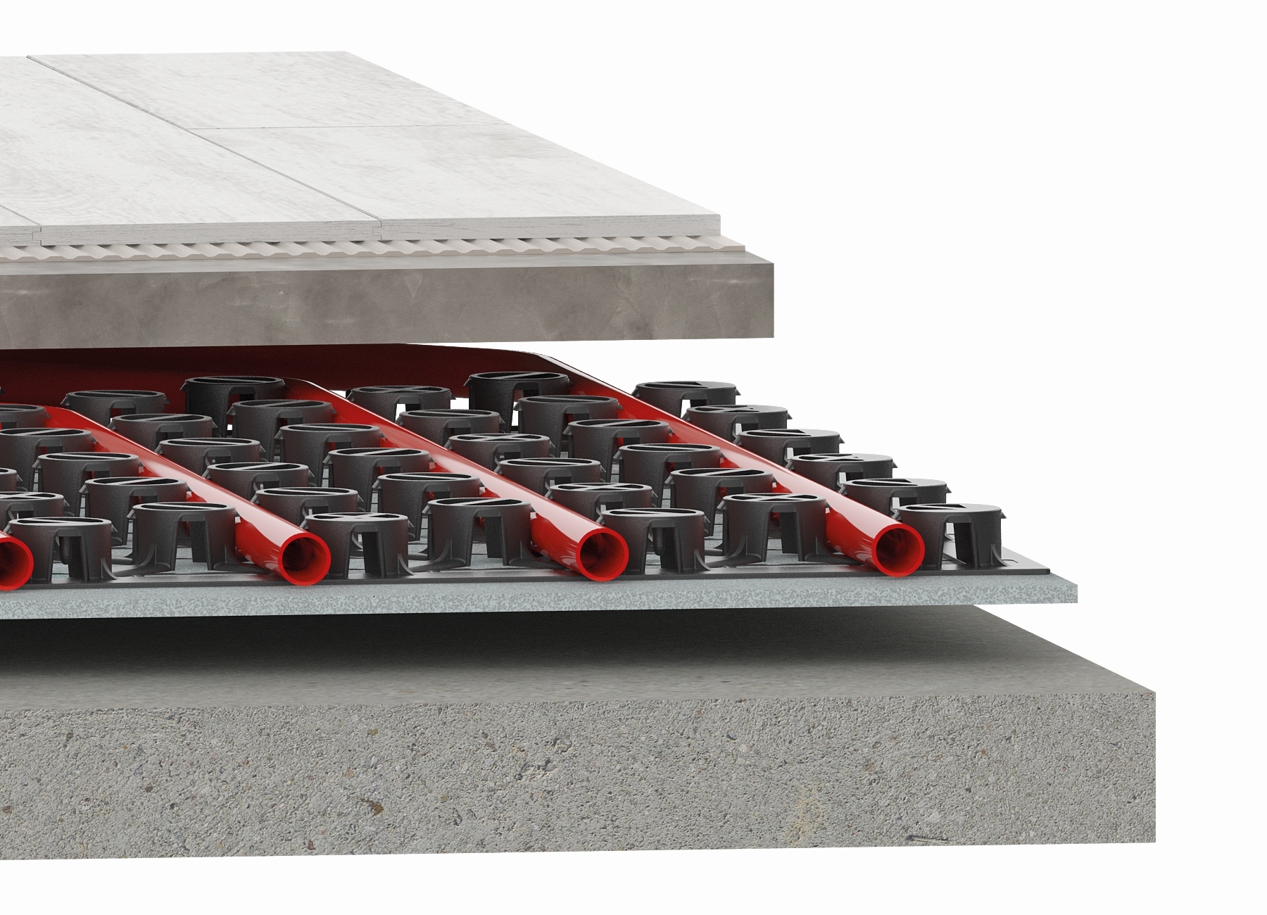 Low Profile Underfloor Heating only at Panthermiki.